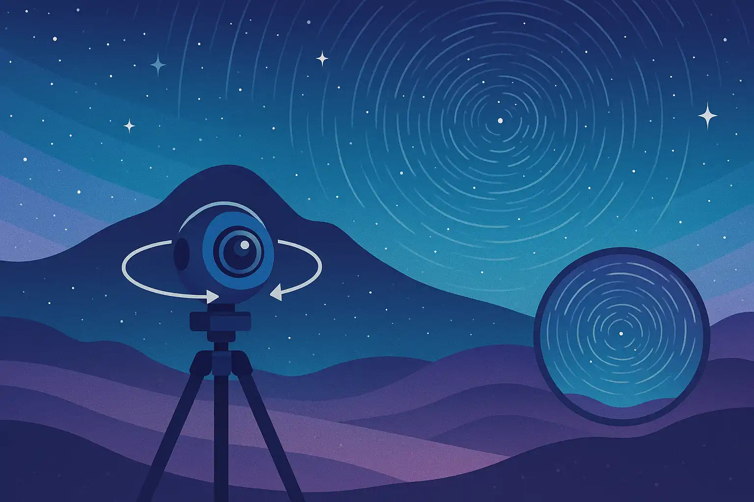 360° sterrenhemel timelapses: een beginnersgids voor astrophotografie zonder telescoop