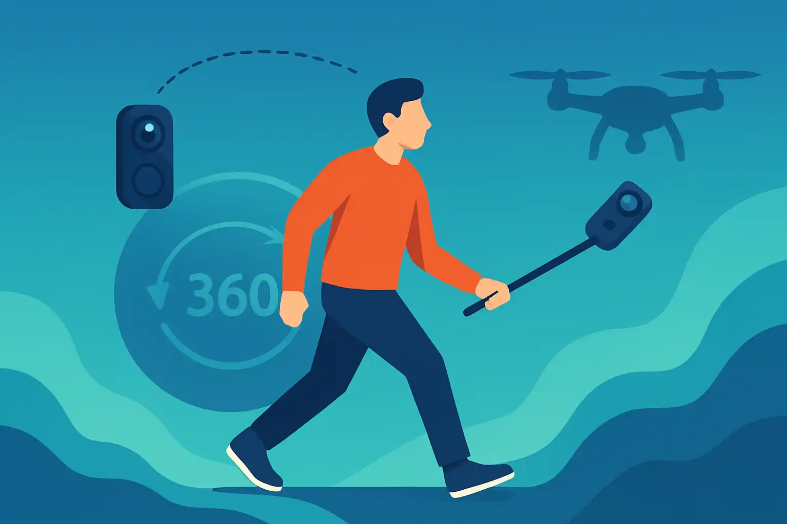 Onzichtbare selfie sticks uitgelegd: zo creëer je vloeiende third-person shots zonder drone