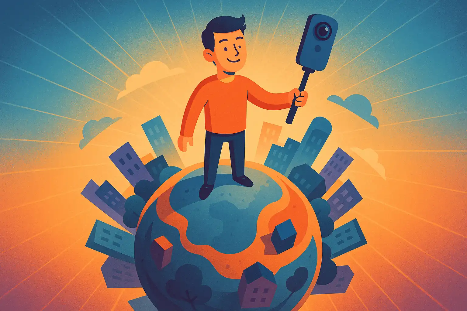 Tiny planet selfies: zo maak je van elke 360° foto een viral miniwereld