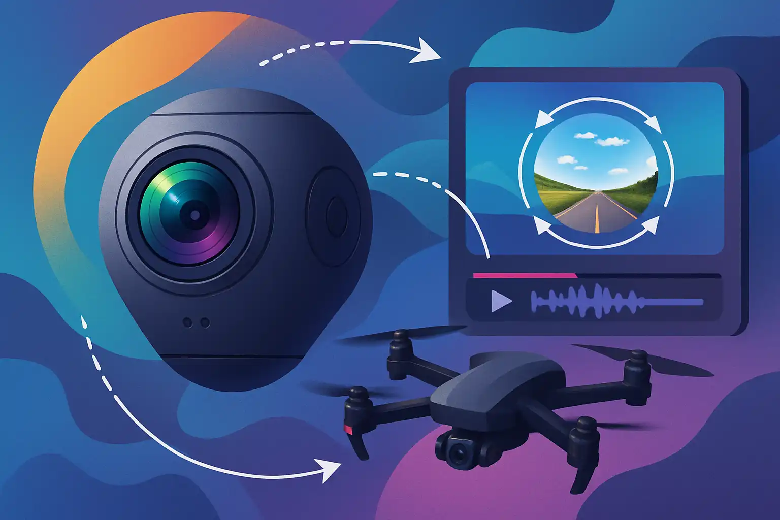 Zo combineer je 360° en dronebeelden voor dynamische, meeslepende edits