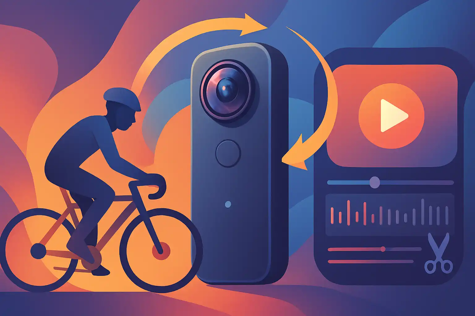 Zo maak je de mooiste fietsvideo's met een 360 graden camera: montage, instellingen en creatieve ideeën
