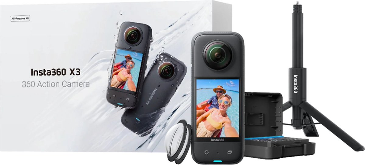 De Insta360 X3 Explorer Combo Actioncam in één oogopslag