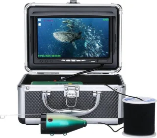 Onderwatercamera HD 1080P met 7 Inch LCD en 15m Kabel - In Koffer - 16GB