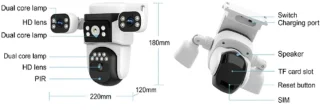 VStarCam Draadloze 360° Pan & Tilt Beveiligingscamera