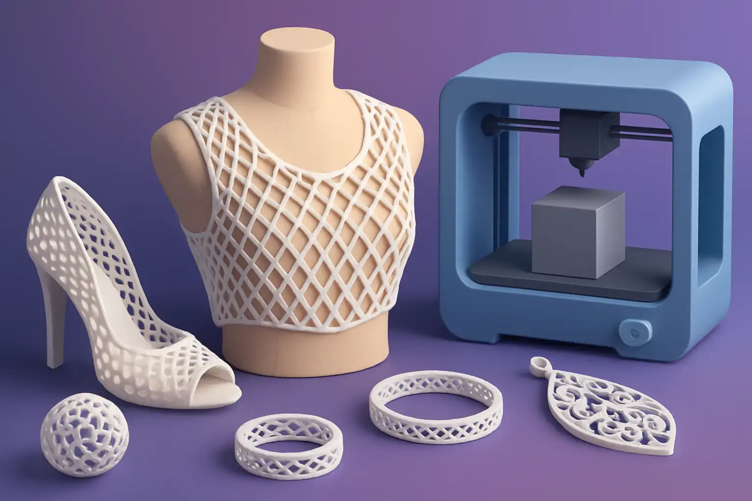 3D-printen in de mode: van draagbare kunst tot functionele accessoires