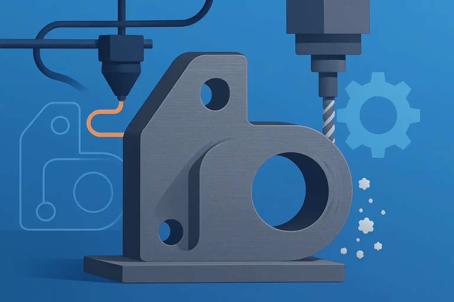 Combineer 3D-printen en CNC: zo maak je sterke, afwerkingsklare onderdelen