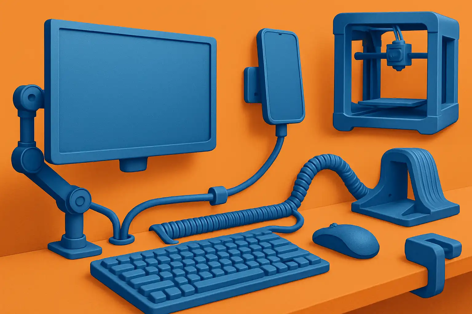 Maak je werkplek slim met 3D-printen: slimme mounts, kabelmanagement en ergonomische upgrades