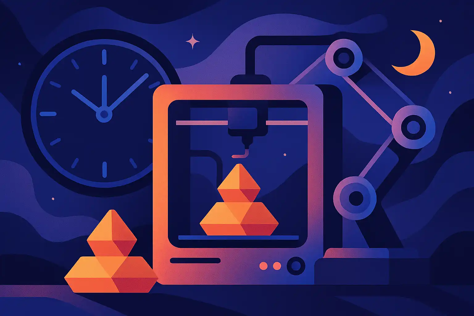 Zo automatiseer je nachtproductie: 24/7 3D-printen zonder toezicht