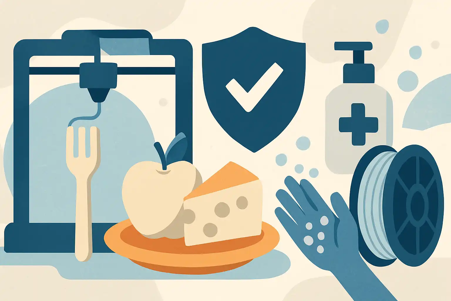 Zo maak je voedselveilige 3D-prints: materialen, nabehandeling en hygiëne-tips