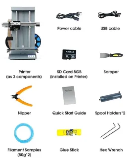3D Printer – 3D Printer Dual Extrusie – FDM Printer – 3D Printer Voor Hobby – 3D Printer Met Dubbele Nozzle – Ultra-fast On-the-Fly Switching – Automatische Bednivellering