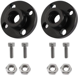 De 2pcs 3D Printer Z Axis Trapezoid Motor Screw Nuts T8 Lead Screw POM Nut 8mm Compatible with Prusa I3 MK2 MK2S MK3 MK3S 3D Printer in één oogopslag