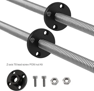 2pcs 3D Printer Z Axis Trapezoid Motor Screw Nuts T8 Lead Screw POM Nut 8mm Compatible with Prusa I3 MK2 MK2S MK3 MK3S 3D Printer