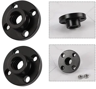 2pcs 3D Printer Z Axis Trapezoid Motor Screw Nuts T8 Lead Screw POM Nut 8mm Compatible with Prusa I3 MK2 MK2S MK3 MK3S 3D Printer