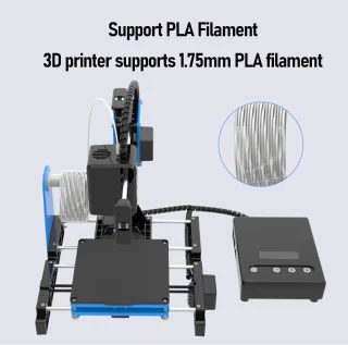 Kleine 3D-printer voor beginners met éénklik afdrukoptie en 10-40 mm/s snelheid
