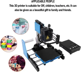 Kleine 3D-printer voor beginners met éénklik afdrukoptie en 10-40 mm/s snelheid