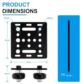 V Slot, Gantry Platter (4 Pack), 3D Printer Accessories, X Axis Wheels for Ender 3/Pro, CR 10 3D Printer