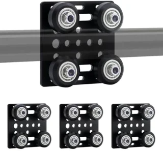 V Slot, Gantry Platter (4 Pack), 3D Printer Accessories, X Axis Wheels for Ender 3/Pro, CR 10 3D Printer