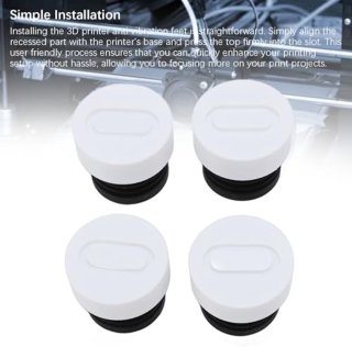 De 4PCS Anti Vibration Feet for A1 Mini 3D Printer, Rubber and ABS Anti Slip Shock Absorbing Pad Reduces Vibration, 3D Printer Accessories Protect 3D Printer Parts in één oogopslag