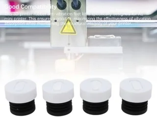 4PCS Anti Vibration Feet for A1 Mini 3D Printer, Rubber and ABS Anti Slip Shock Absorbing Pad Reduces Vibration, 3D Printer Accessories Protect 3D Printer Parts