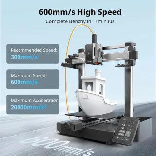 3D-printer met hoge snelheid, automatische bednivellering en meerkleurendruk – 600 mm/s, tot 8 kleuren, 255 x 255 x 260 mm