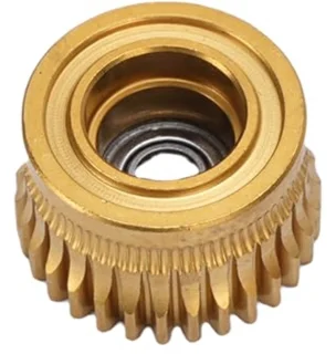 Extruderreductie Versnellingsuitrusting Extruderwand Kit Harded Staal DLC -coating voor K1 K1 Maximale K1C Ender 3 V3 V3 V3 Plus 3D -printers met 2 Dubbele Lagerwielen 1