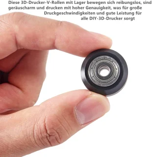 13 stuks V-riemschijf rollen met lagers en excentrische kolom voor 3D-printers - 3D-printer accessoires