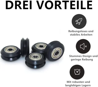 13 stuks V-riemschijf rollen met lagers en excentrische kolom voor 3D-printers - 3D-printer accessoires