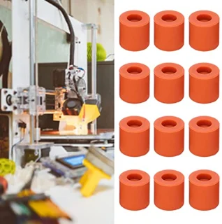 Siliconen Effen Kolom 12 stks Siliconen Hot Bed Nivelleerkolom 3D Printer Nivelleerkolom Hot Bed Nivelleerkolom Printer Accessoires: