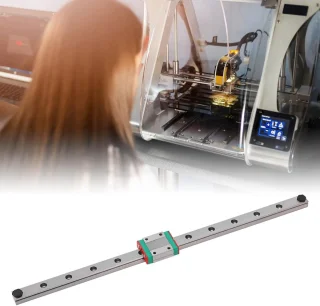 Verbeterde Linear Rail Guide Kit voor X-as - Metal Linear Motion Rail Guide met Slide Block voor Ender 3 3D Printer Accessoires