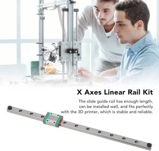 Verbeterde Linear Rail Guide Kit voor X-as - Metal Linear Motion Rail Guide met Slide Block voor Ender 3 3D Printer Accessoires