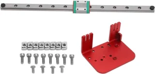Verbeterde Linear Rail Guide Kit voor X-as - Metal Linear Motion Rail Guide met Slide Block voor Ender 3 3D Printer Accessoires