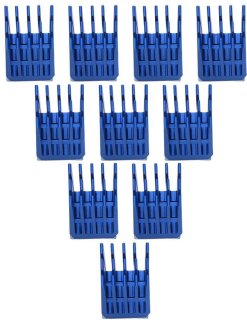 Wat vinden we goed aan de Blauw Aluminium Stappenmotor Driver Heatsink Cooling Vinnen Cooler - 10 stuks - 3D Printer Onderdelen - TMC2100 Stepper Driver .