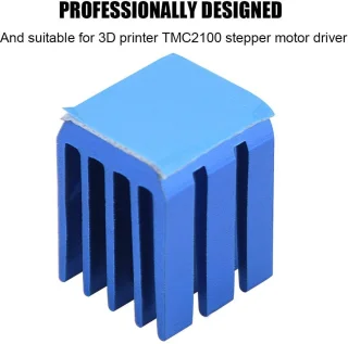 Blauw Aluminium Stappenmotor Driver Heatsink Cooling Vinnen Cooler - 10 stuks - 3D Printer Onderdelen - TMC2100 Stepper Driver .