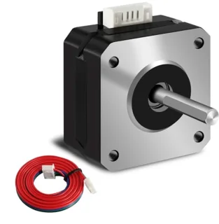 Nema 17 Stepper Motor 42 x 23mm Pancake Motor 1.5 A-3.8V 2 Phase 4 Wires 1.8 Degree with 1 Meter Cable for 3D Printer Motors 1 Piece