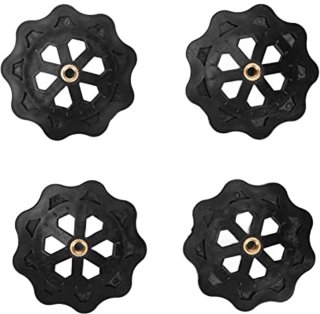 De 3D-printer Warmtebed-nivelleringsonderdelen, M4-duimwiel met Hoge Hardheid + Hot Bed-siliconenmat, Geschikt voor Prusa I3 Plus, voor Anet A8, voor Wanhao D9, voor Ender 5 Plus(Wit+zwart) in één oogopslag