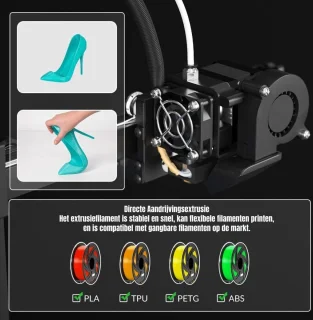 DD® 3d Printer Voor Beginners - 3d Printer - Bouwpakket - 18x18x18cm - Zwart