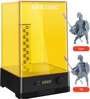 Anycubic Wash & Cure 2.0 - 3D Printer Wassen en Genezen - Bouwpakket - Starterspakket - DIY - 120 x 74 x 165 mm