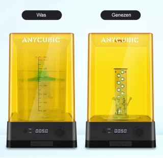 Anycubic Wash & Cure 2.0 - 3D Printer Wassen en Genezen - Bouwpakket - Starterspakket - DIY - 120 x 74 x 165 mm