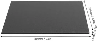 3D Printer Glass Bed for Voron, 250 x 250 x 4 mm, High Adhesive 3D Printing Platform, Carbon Crystal Glass Sheet Building Area, Easy Deform, 3D Printer Accessories