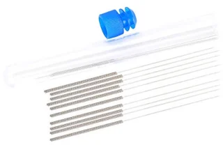 , 3D-printer-mondstukreiniging-toolkit, 3D-printeraccessoires, 10 Roestvrij Stalen en 0,4 Mm Sproeinaalden van Koper
