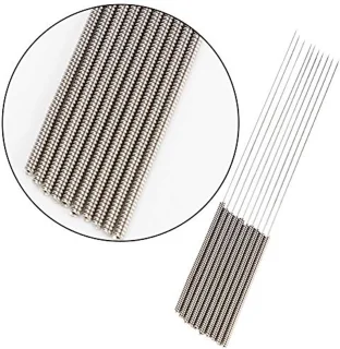 , 3D-printer-mondstukreiniging-toolkit, 3D-printeraccessoires, 10 Roestvrij Stalen en 0,4 Mm Sproeinaalden van Koper
