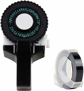 De 3D Label Printer - DIY Lettering Machine - Handmatig Embossing Effect - 1 Stuks - Voor Albums En Scrapbooking Zwart in één oogopslag