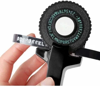 3D Label Printer - DIY Lettering Machine - Handmatig Embossing Effect - 1 Stuks - Voor Albums En Scrapbooking Zwart