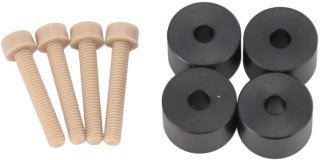 De 3D-printer Verwarmingsbedonderdelen, 3D-printer Broeinestkolom, Perfecte Vervanging PEEK-bedbevestigingen met Schroeven, Bestand Tegen Hoge Temperaturen, voor 2.4 in één oogopslag