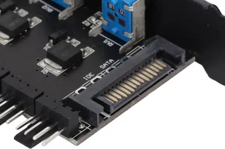 8 Kanalen Fan Hub 4PIN - 4 Knop Cooling Fan Speed ​​Controller voor CPU Case HDD VGA PWM Fan PCI Bracket 12V Control