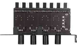 8 Kanalen Fan Hub 4PIN - 4 Knop Cooling Fan Speed ​​Controller voor CPU Case HDD VGA PWM Fan PCI Bracket 12V Control