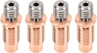 Bimetaal Heatbreak 4 STKS - Koper Bimetaal Warmte Breken - Hoge Temperatuur 3D Printer Accessoires - V6 with Hex Edge .