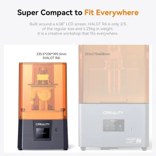 Resin 3D-printer met 6,08 inch LCD, hoge afdruksnelheid en wifi-ondersteuning