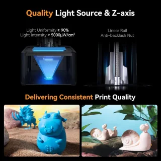 Resin 3D-printer met 6,08 inch LCD, hoge afdruksnelheid en wifi-ondersteuning
