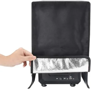 Printer Copier Dust Cover 3D Printer Insulation Dustproof Heat Resistant Cover with Waterproof and Flame Retardant Features 24x24x40cm Foldable Design